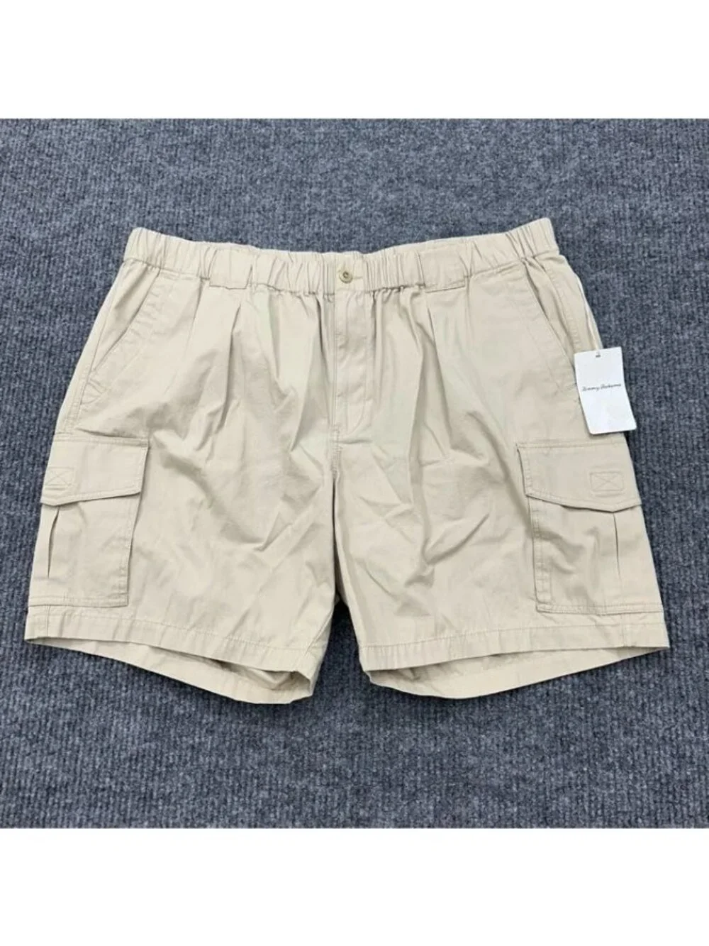 Tommy Bahama Survivor E-Waist Cargo Shorts 100% Cotton Relaxed Mens sz 2XLB NEW